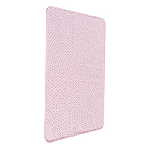  POPETPOP 1pc Foldable Cat Litter Mat 2 Tier Tray Cat Feeding Mat Small Litter Mat Litter Box Mat Cat Litter Mat Cat Litter Pad Cat Mat The Dog Pvc Pink Non-slip Mat Cat Litter Mat