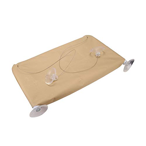  YangYan Cute Pet Hanging Beds Bearing 20kg Cat Sunny Seat Window Mount Pet Cat Hammock Comfortable Cat Pet Bed Long Plush Soft Pet Bed