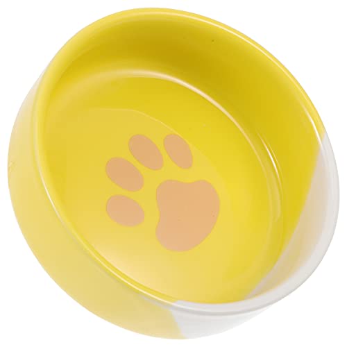 Hemobllo 1pc Pet Bowl Floor Feeding Dish Cat Food Bowl Pet Feeder Pet Water Container