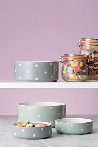  Mason Cash Polka Dot 18 Cm Dog Bowl, Grey