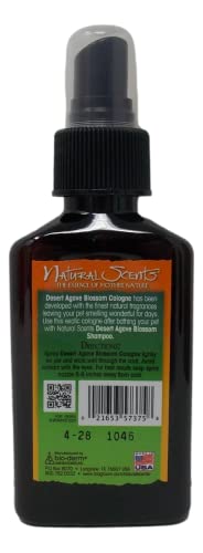 GENERIC Natural Scents Desert Agave Pet Shampoo And Cologne Sampler Combo (3.75 Ounces) - Plus Fun Animal Facts Booklet Bundle