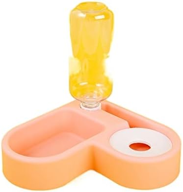  AYUSEA Pet Water Dispenser, Pet Gravity Waterer - Automatiic Refill Water Dispenser Bowl And Food Bowl For Cats Dogs - Prevent From Wet Mouths (Color : Pink)