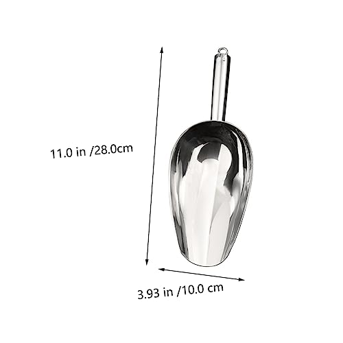  PATKAW 2pcs Dog Food Stainless Steel Spatula Stainless Steel Spoon Stainless Dog Food Scooper Metal Candy Scoop Multifunction Shovel Stainless Food Shovel Cat Food Shovel Pet Food Shovel