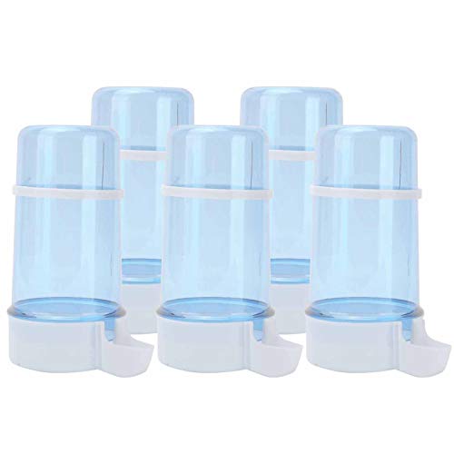  5Pcs 415ml Automatic Feeder,Pet Dry Food Dispenser,Small Pet Feeder For Birds Parrots