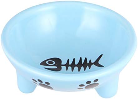 Balacoo Ceramic Dog Bowls Cat Plate Cat Plate Moultrie Feeder Pet Food Bowl Three-Legged Ceramics Dog Bowl Dish Food Feeding Bowl For Dog Cat Ceramic Water Bowl Puppy Feeder Puppy Feeder Cat Plate