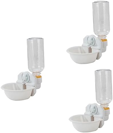  PATKAW 3pcs Unique Crate The Feeder A Waterer White Cat Cup In Tool Dogwhite Miase Auto Accessories Your Supplies Food Pigeon Bunny Overturned Kitten Water Room Dispenser Feeder-