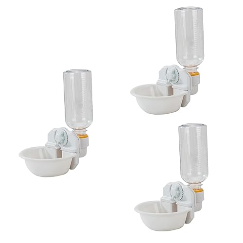  PATKAW 3pcs Unique Crate The Feeder A Waterer White Cat Cup In Tool Dogwhite Miase Auto Accessories Your Supplies Food Pigeon Bunny Overturned Kitten Water Room Dispenser Feeder-
