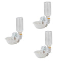  PATKAW 3pcs Unique Crate The Feeder A Waterer White Cat Cup In Tool Dogwhite Miase Auto Accessories Your Supplies Food Pigeon Bunny Overturned Kitten Water Room Dispenser Feeder-