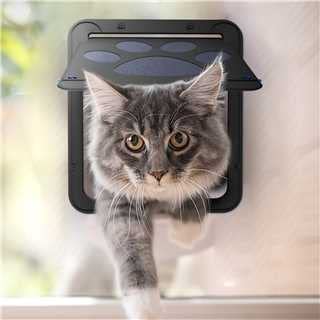  Dog Door For Sliding Door, Screen Porch Doggie Door Cat Door Automatic Closing,Magnetic Self-Closing Screen Door With Locking Function, Sturdy Screen Door For Small Dogs Cats