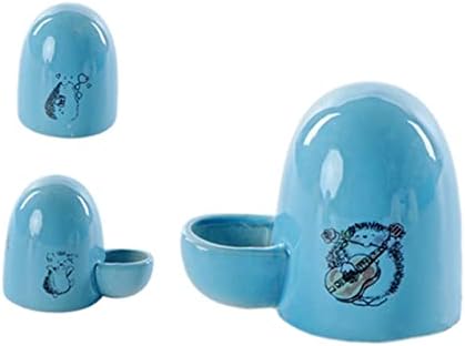  AACARB Cat Water Dispenser, Small Animal Food Dispenser Automatic Ceramic Water Bottle Silent Little Pet Drinking Bottle Feeder (Color : A)