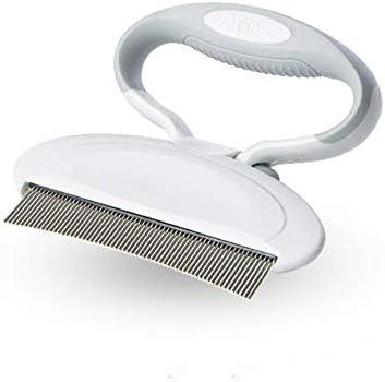  YangYan Kitten Cats Pet Adjustable Comfortable Durable Combs Hair Remover Cats Brush Pet Soft Grooming Tools (Color : Gray)