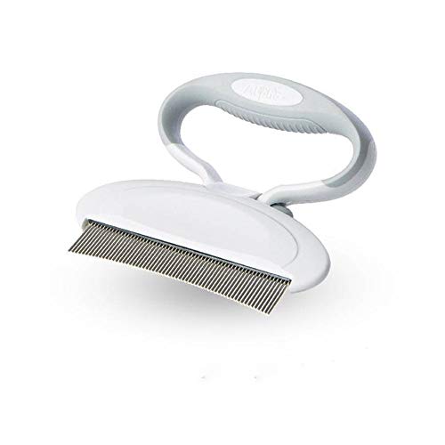  YangYan Kitten Cats Pet Adjustable Comfortable Durable Combs Hair Remover Cats Brush Pet Soft Grooming Tools (Color : Gray)