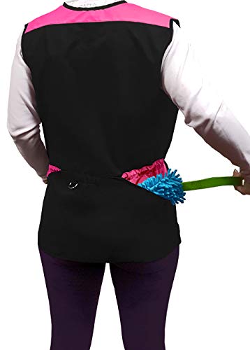 Dingo Dog Training Vest For Agility Dog Sports Training Waterproof Many Pockets For Carry Toys&Snacks 2-Way Zipper Drawstring Waist Pink Power S Size 16400-2