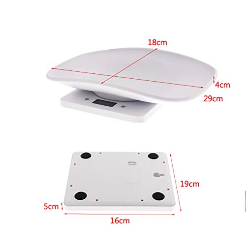  Digital Pet Scale, Cat Scale, Small Animal Weight Scale Portable Electronic LED Scales(Max. 22 Lbs), Multifunction Kitchen Scale For Weighing Puppy/Kitten/Hamster/Hedgehog/Tortoise/Food