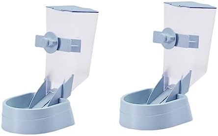  Hamster Accessories Cat Food Dispenser 3pcs Automatic Feeder Dog Automatic Feeder Hanging Plastic Sky-Blue Food Bowl Parakeet Food Automatic Parrot Feeder