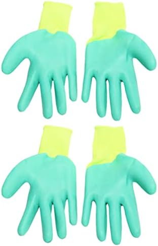  Balacoo 4pairs Hand Small Cat Pet Premium Dog Squirrels Safe Thickening Training Glove: Bird Trainning Durable Birds Bite Yellow, Protectors Parrot - Bite Green Chewing Yellow