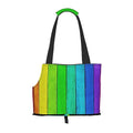  Mqgmz Rainbow Colored Wood Background Print Pet Carrier Tote Bag With Pocket Safety - Amazing Design