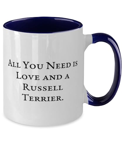 GENERIC All You Need Is Love And. Russell Terrier Dog Two Tone 11oz Mug, Epic Russell Terrier Dog Gifts, Cup For Pet Lovers From Friends, Pet Toys, Cat Toys, Dog Toys, Pet Food, Cat Food, Dog Food