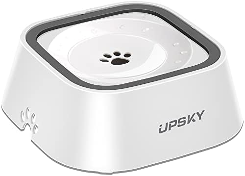  UPSKY Dog Bowl Dog Water Bowl No Spill Pet Water Bowl No Drip Slow Water Feeder Dog Bowl No-Slip Pet Water Dispenser 35oz Slow Drinking Bowl For Dogs And Cats