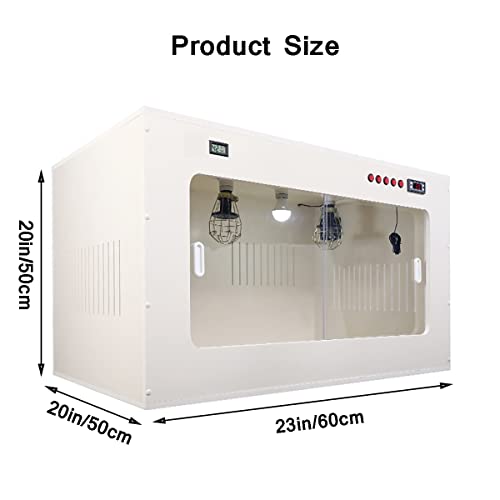  JUHAIYUAN Cat Incubator For Puppies, Puppy Incubator, Pet Incubator Box, Large PET Brooder Nursery Dog White