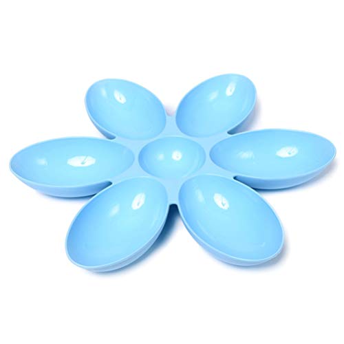  Balacoo Cat Food Bowl Cat Water Bowl Cat Bowl Six Side Feeder Bowl Water Food Feeder Dish For Cat Dog Blue Cat Food Dish Cat Feeder Bowl Pet Food Bowl