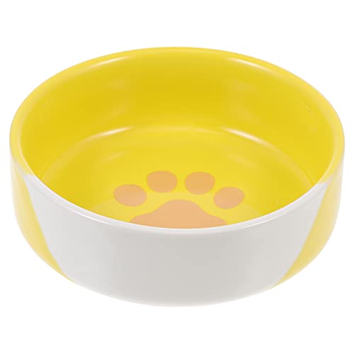  Hemobllo 1pc Pet Bowl Floor Feeding Dish Cat Food Bowl Pet Feeder Pet Water Container