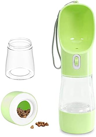  MAOCG Dog Water Bottle For Walking, Multifunctional And Portable Dog Travel Water Dispenser With Food Container,Detachable Design Combo Cup For Drinking And Eating,Suitable For Cats And Puppy