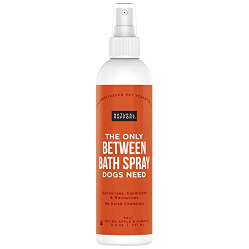  Natural Rapport Female Dog Cologne Spray With Floral & Coconut Scent - The Only Between Bath Spray Dogs Need - Convenient, Between-Bath Dog Deodorant Spray And Pet Urine Odor Eliminator Perfume (Female, 8 Fl Oz.)