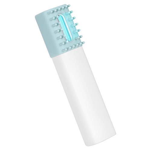  SAZAO Dog Massage Comb, Pet USB Charging Pet Comb, Anti?Acne Pet Comb, Handheld UV Light Dog Grooming Comb