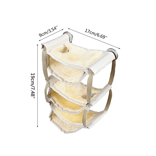  GAMIRA Pet Nest Multi-Layer Small Animals Toy Bed Resting Hamster Hammock Playing Rat Bedding Nest Platform (Color : Blue)