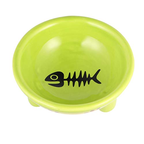  Balacoo Ceramic Dog Bowls Cat Plate Cat Plate Moultrie Feeder Pet Food Bowl Three-Legged Ceramics Dog Bowl Dish Food Feeding Bowl For Dog Cat Ceramic Water Bowl Puppy Feeder Puppy Feeder Cat Plate