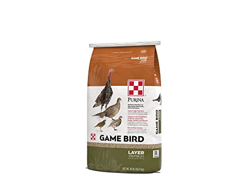  Purina | Game Bird Layer Feed | Crumbles | 40 Pound (40 LB) Bag