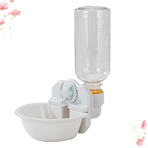  2pcs Pigeon Food Elevated Dispenser Water With Feeder Hanging Pigeon, Cat Plastic Bottle Tool Bowl- Cats Supplies Small White Accessories Dogs Dog Bird And Portable For