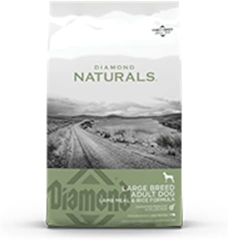  Diamond Naturals Large Breed Adult Dry Dog Food Lamb Meal And Rice Formula With Protein From Real Lamb, Probiotics And Essential Nutrients To Support Balanced And Overall Health In Adult Dogs 40lb
