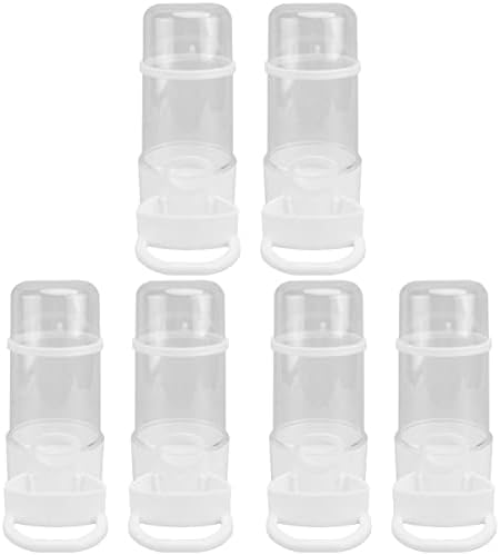  4 Pcs Feeder White For Para Parrots Fountain Kit Supplies Cup Cat Pets Bird Leak- Farm Pigeon Jug Drinking Poultry Pet Lovebirds Chickens Dog Parakeet Cockatiel Pajaros Cups Bath