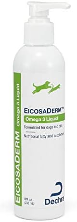  Dechra EicosaDerm Omega 3 Liquid For Dogs & Cats - Nutritional Fatty Acid Supplement, 8 Fl Oz (Pack Of 1)