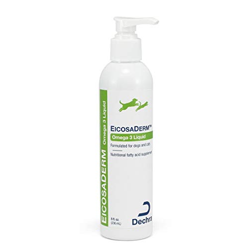  Dechra EicosaDerm Omega 3 Liquid For Dogs & Cats - Nutritional Fatty Acid Supplement, 8 Fl Oz (Pack Of 1)