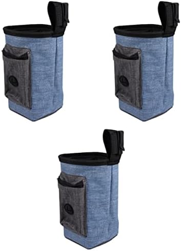  Balacoo Bag Portable Blue Multi-Function Pet Carries Snacks Snack Bag, Treat Accessories Training, Dispenser, And Built-in Outdoor Bag Poop Draw Dog Storage Design Training Toy - Food