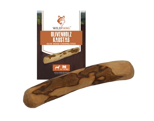  Wildfang® Olive Wood - Chewing Stick For Dogs, 100% Natural Dog Toy, Dental Care & Training…