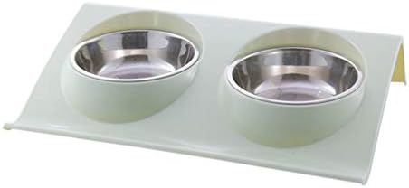  Balacoo Stainless Steel Container Stainless Steel High Base Bowl Cat Bowl Dog Water Bowl No-Spill Pet Water Bowl Slow Water Feeder Dispenser Feeder Bowl For Pets Ceramic Cat Bowl