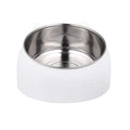  Pet Bowl 1Pc 304 Stainless Steel Pet Bowl Stainless Steel Pet Feeder Dog Cat Safe Water Drinking For Home Shop Pet Supplies (White)