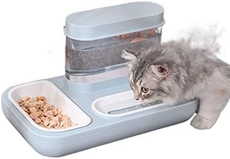  AACARB Cat Water Dispenser, Pet Dog Cat Bowl For Cats Feeder Bowls Kitten Automatic Drink Supply 1.5l Water Bottles Dog Food Feed Supplies (Size : White)