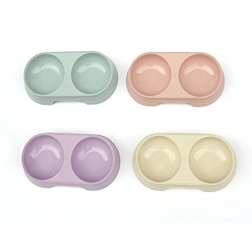  AYENCI Cat Automatic Water, 1pcs Candy Colored Dog Food Bowl For Dogs And Cats (Color : Beige)