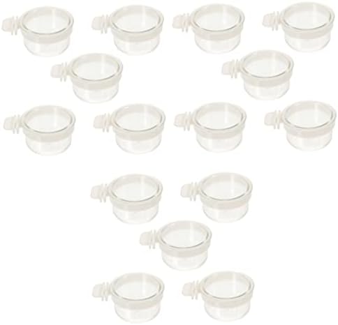  25 Pcs Parrot Feeding Box Hamster Accessories Chicken Accessories Bunny Feeder Dog Crate Bowl Bird Bowls For Cage Bird Food Container Bird Water Bowl Bird Accessory Parrot Feeder