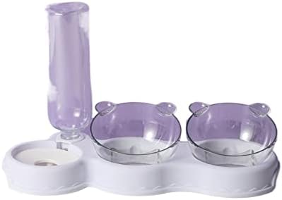  AYENCI Cat Automatic Water, Automatic Cat Bowl Pet Dog Bowl Feeder With Water Supply (Size : Dark Bule)