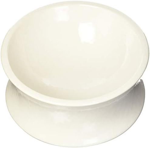  Raised Ceramic Pet Bowl The Kurve One For Pets, Clementine, Small