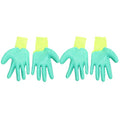  ULTECHNOVO 4pairs Squirrels Cat Training Premium Lover Yellow, Green For Glove: Hedgehog Bird Thickening Bite Handling Yellow Parrot Pet Rubber Glove - Bite Hamster - Scratch Hand