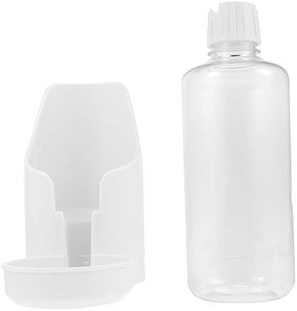  Yardwe Parrot Drinking Fountain Automatic Bird Feeder Bird Water Cup Bird Cage Feeder Small Dog Water Dispenser Bird Food Cockatiel Clear Water Bottles Bird Parrots Feeder Plastic Blue