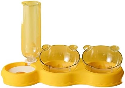  AYENCI Cat Automatic Water, Automatic Cat Bowl Pet Dog Bowl Feeder With Water Supply (Size : Dark Bule)