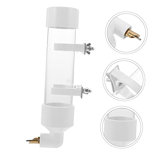  Mipcase 1pc Parrot Drinking Fountain Pet Stuff Outdoor Cage Squirrel Food Automatic Water Drinker Bird Water Bowl Automatic Pigeon Drinkers Automatic Bird Waterer Pet Birds Water Container